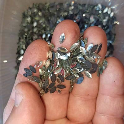 strass figuras ojos cristal
