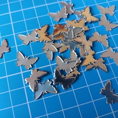 hotfix latas mariposas plateado