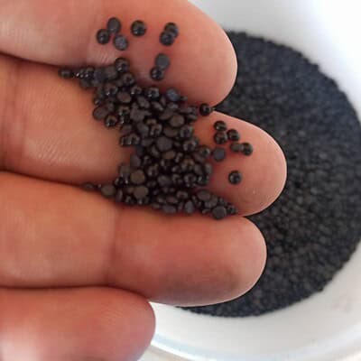 Medias perlas 4mm negro