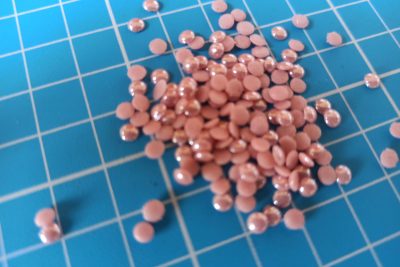 Medias perlas 3mm rosado