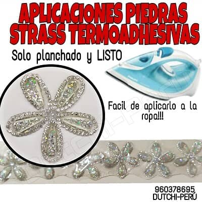 APLICACION STRASS FLOR
