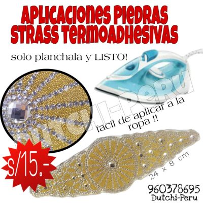 aplicacion strass dorado