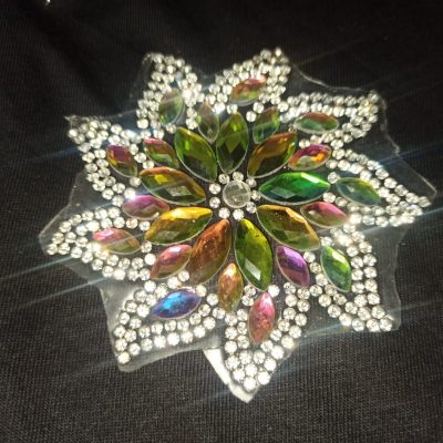 aplicacion strass flor tornasol