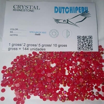 piedras hotfix resin tornasol