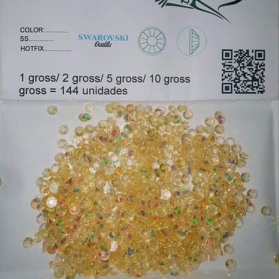 piedras hotfix resin transparente