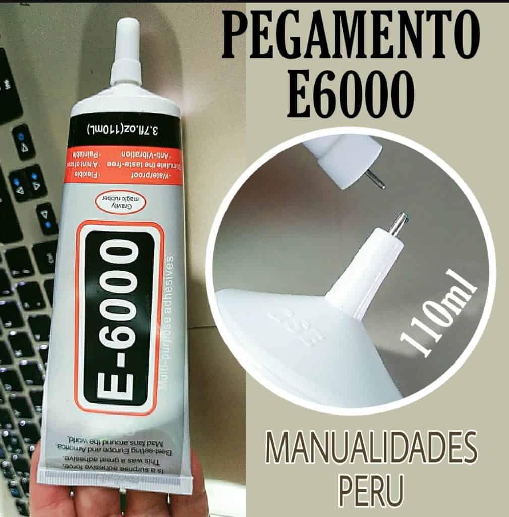 Goma E6000 para manualidades