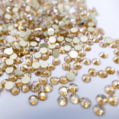 hotfix calidad swarovski ss6 color champagne piedras strass manualidades peru