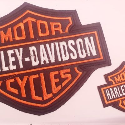 HARLEY-DAVIDSON-parches-bordados-set-de-2-parches-19-x-15cm