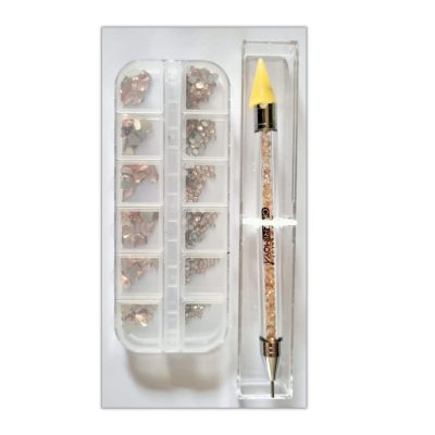 Set-strass-figuras-con-katana-strass-color-durazno-Manualidades-Peru