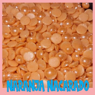 medias_perlas_naranja_nacarado_manualidades