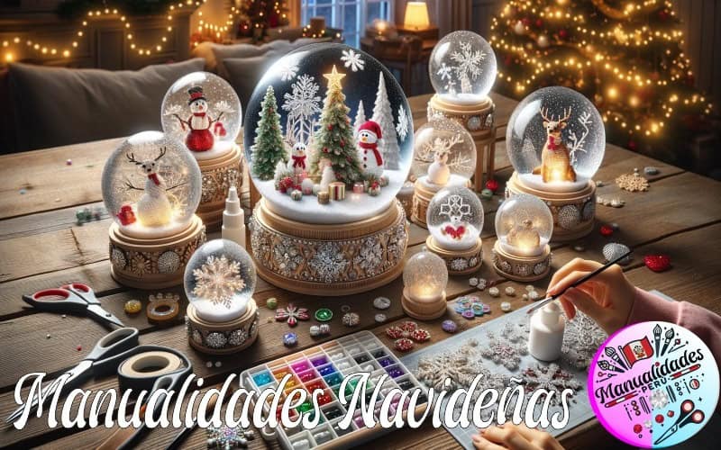 manualidades_bolas_de_nieve_navideñas_peru_pedreria_strass1