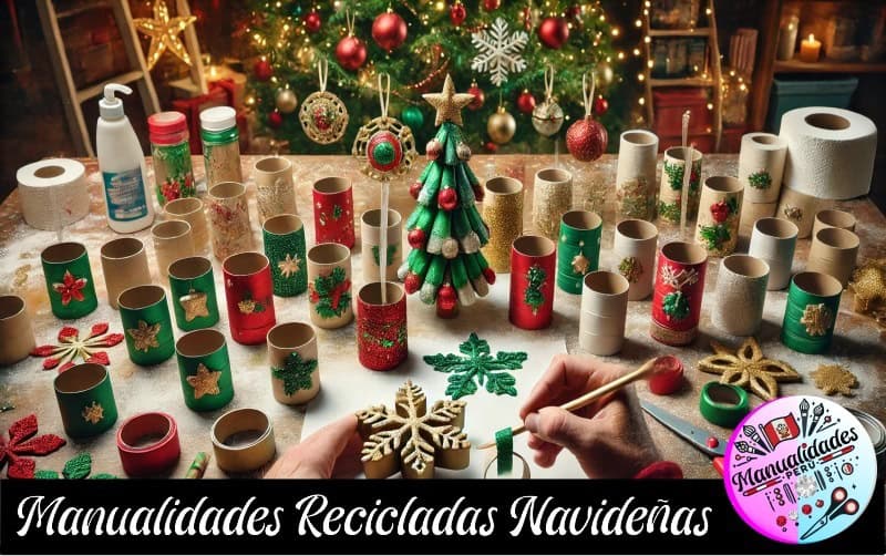 manualidades_navideñas_recicladas_rollos_de_papel