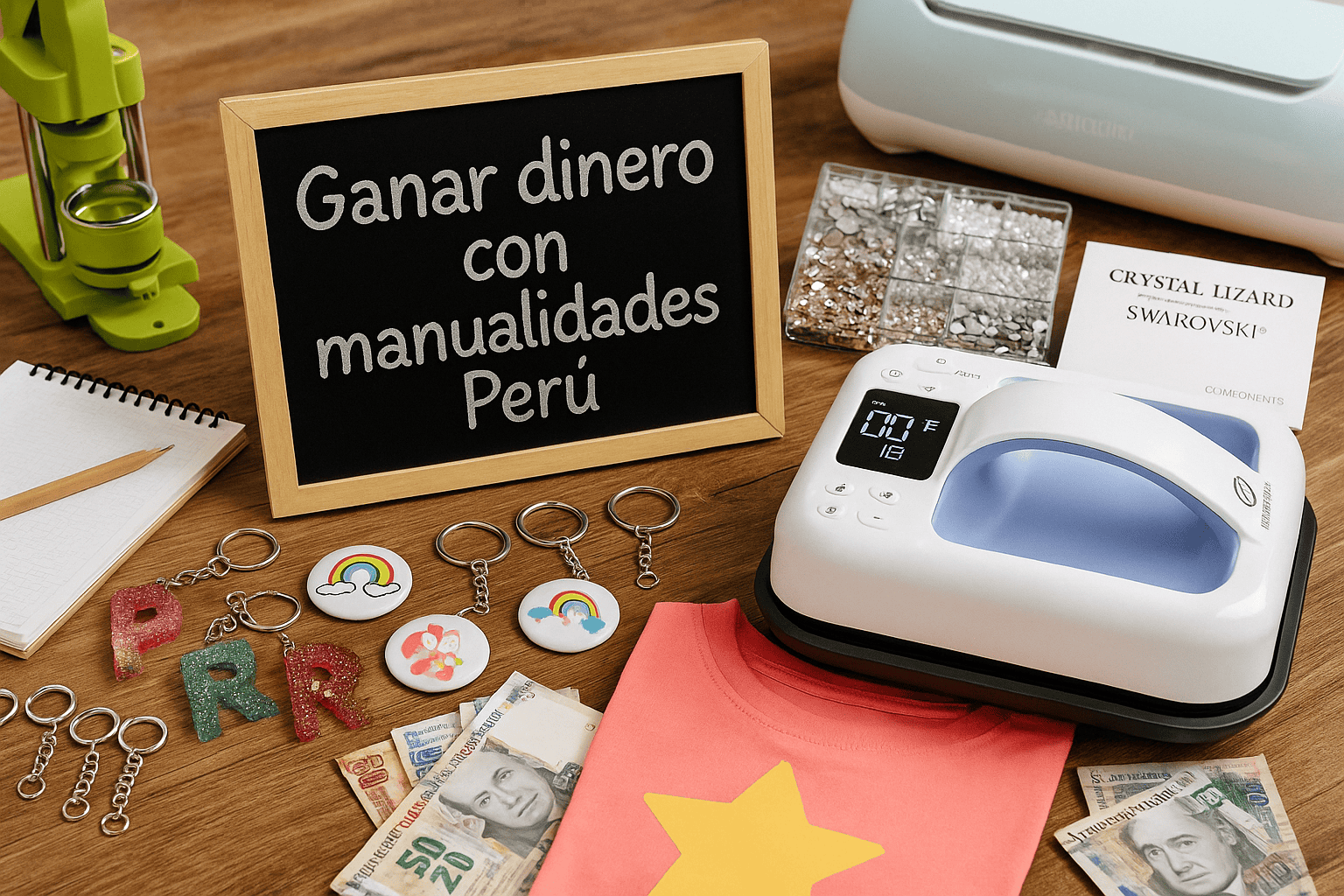 Ganar dinero con manualidades Perú con cursos materiales y comunidad