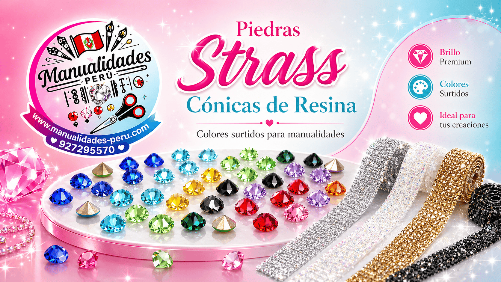 piedras strass cónicas de resina para manualidades parches ropa y accesorios