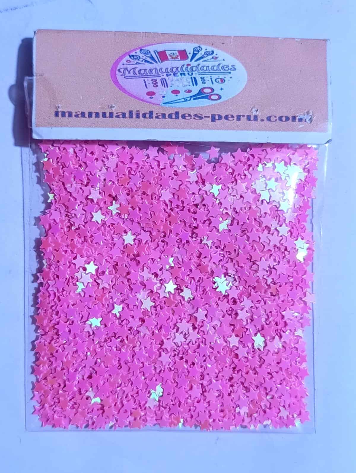 Modelo 5 lentejuelas estrellas fucsia