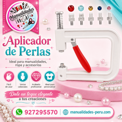 Aplicador de Perlas para Ropa y Manualidades