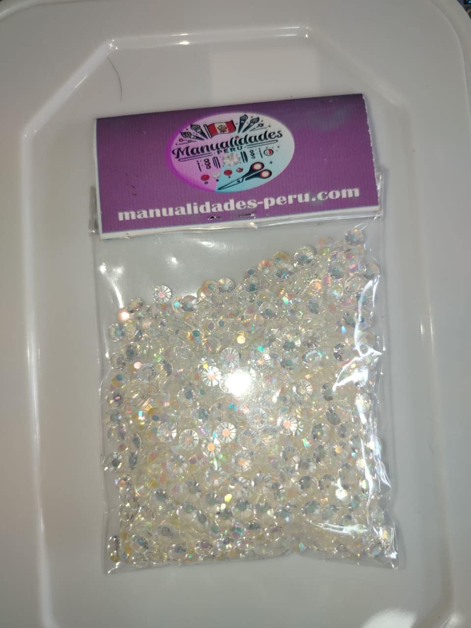 bolsitas_piedras_strass_resina_5mm_transparente_tornasol_manualidades_peru