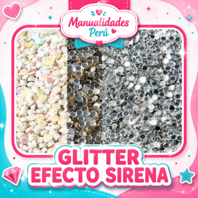 Glitter Efecto Sirena: Brillo Mágico para Decorar tus Manualidades