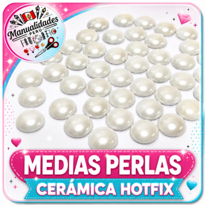 Medias Perlas Cerámica Hotfix para Ropa
