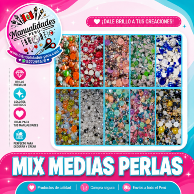 Medias Perlas para Manualidades,