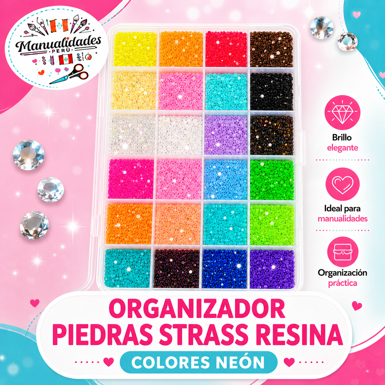 organizador_piedras_strass_resina_jelly_multicolor_3mm_bedazzling_kit_manualidades_peru