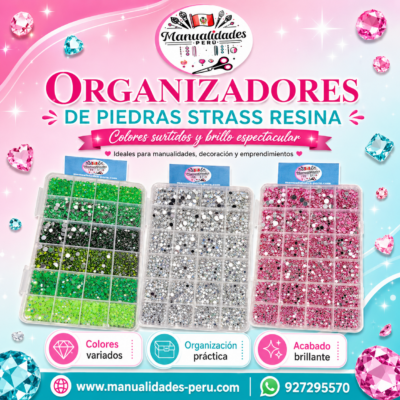 Organizadores de Piedras Strass Resina