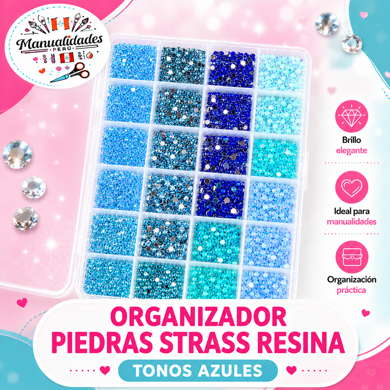 organizador_piedras_strass_resina_mixto_azul_bedazzling_kit_manualidades_peru