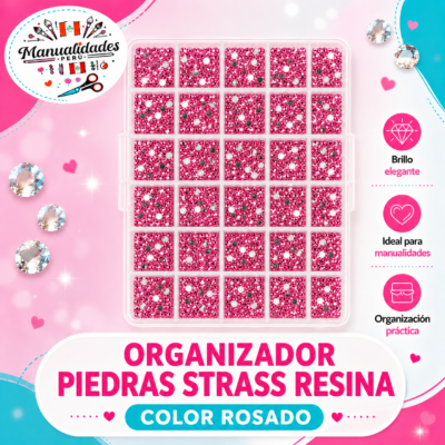 organizador_piedras_strass_resina_rosado_bedazzling_kit_manualidades_peru
