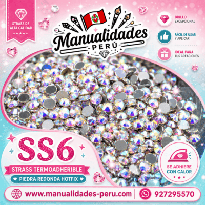 Hotfix SS6 - 2mm Strass Calidad Swarovski para Detalles Finos