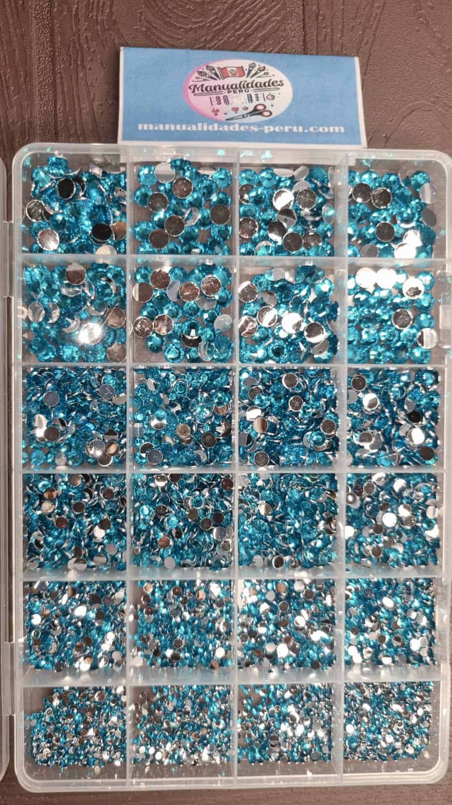 Organizador piedras strass ocean blue
