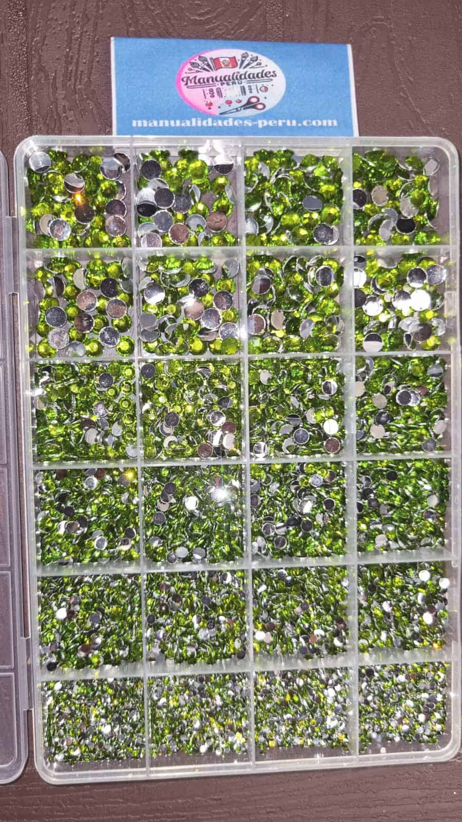 Organizador piedras strass olivine